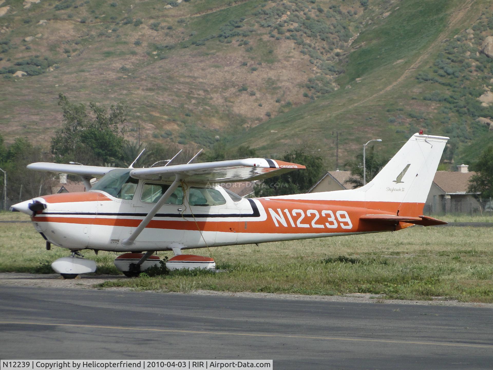 N12239, 1973 Cessna 172M C/N 17261900, Parked and tied down