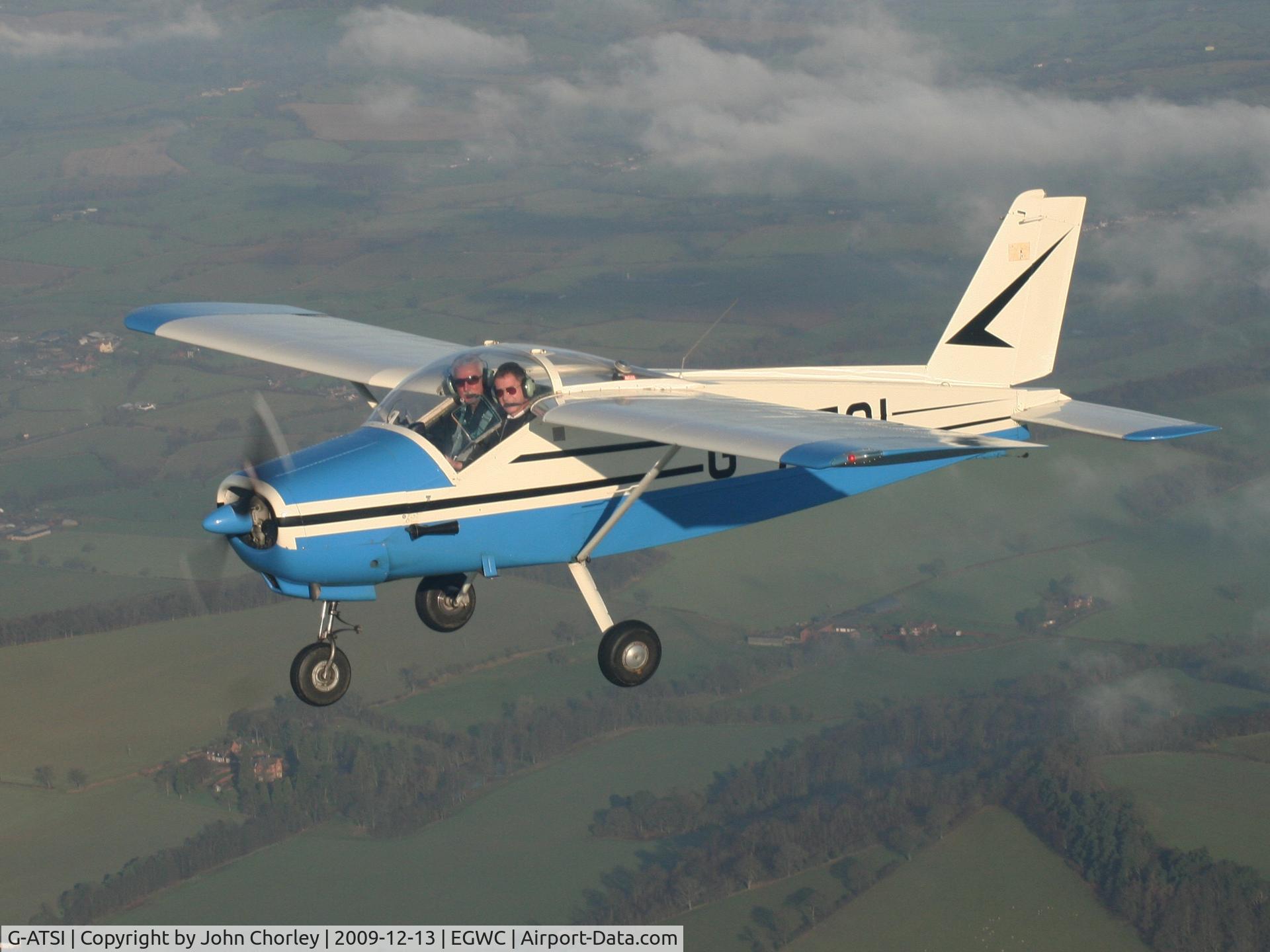 G-ATSI, 1966 Bolkow Bo-208C Junior C/N 605, Bolkow Junior over Shropshire