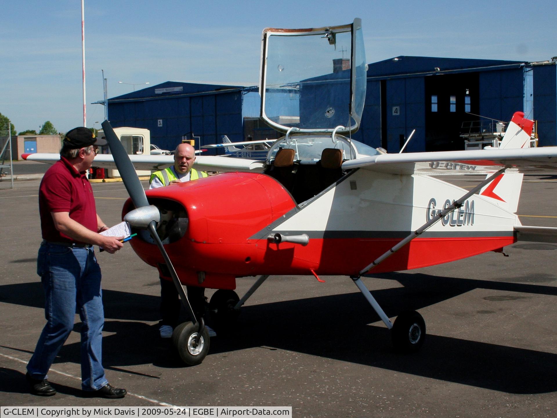 G-CLEM, 1964 Bolkow Bo-208A2 Junior C/N 561, G-Clem before its accident at Lee-on-Solent