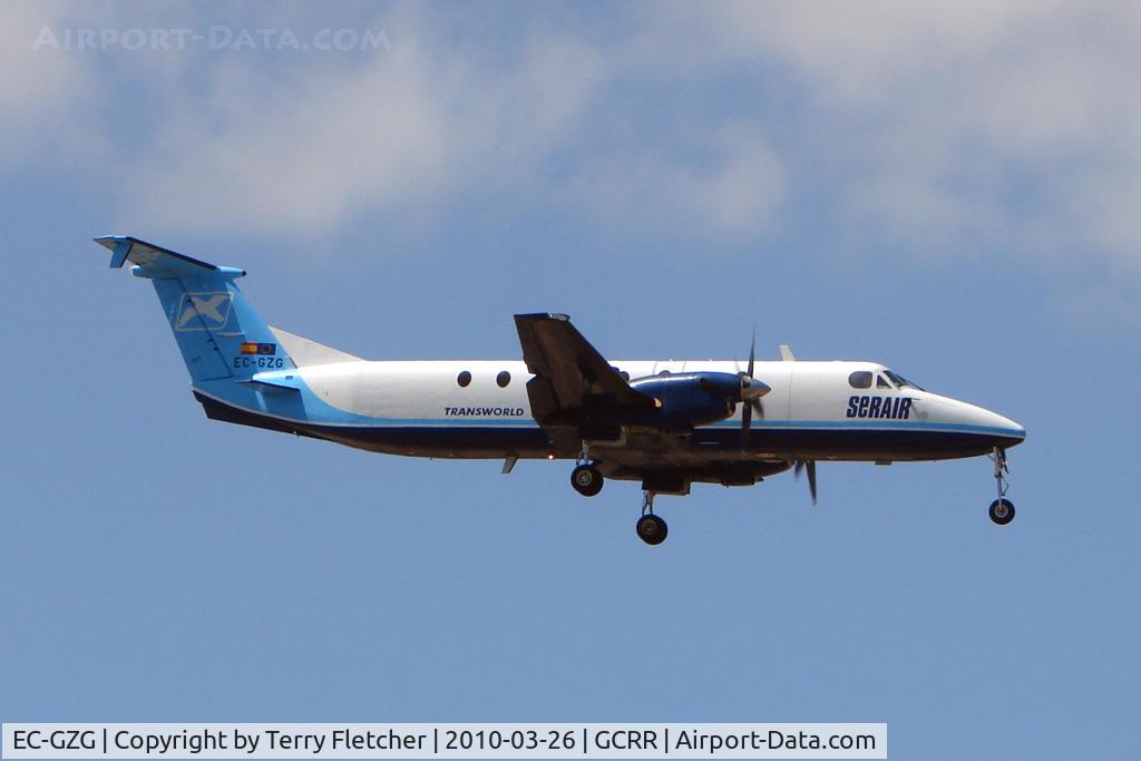 EC-GZG, 1991 Beech 1900C-1 C/N UC-161, Serair Beech 1900 at Arrecife , Lanzarote in March 2010