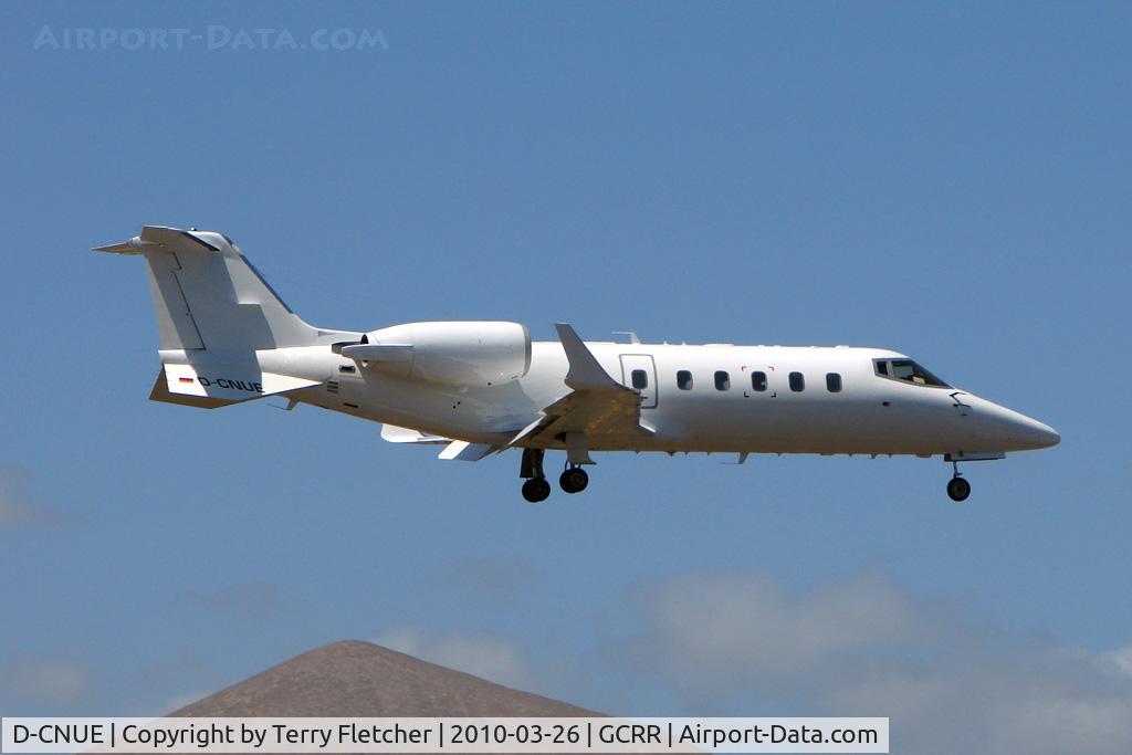 D-CNUE, 1999 Learjet 60 C/N 60-170, Learjet 60 at Arrecife , Lanzarote in March 2010