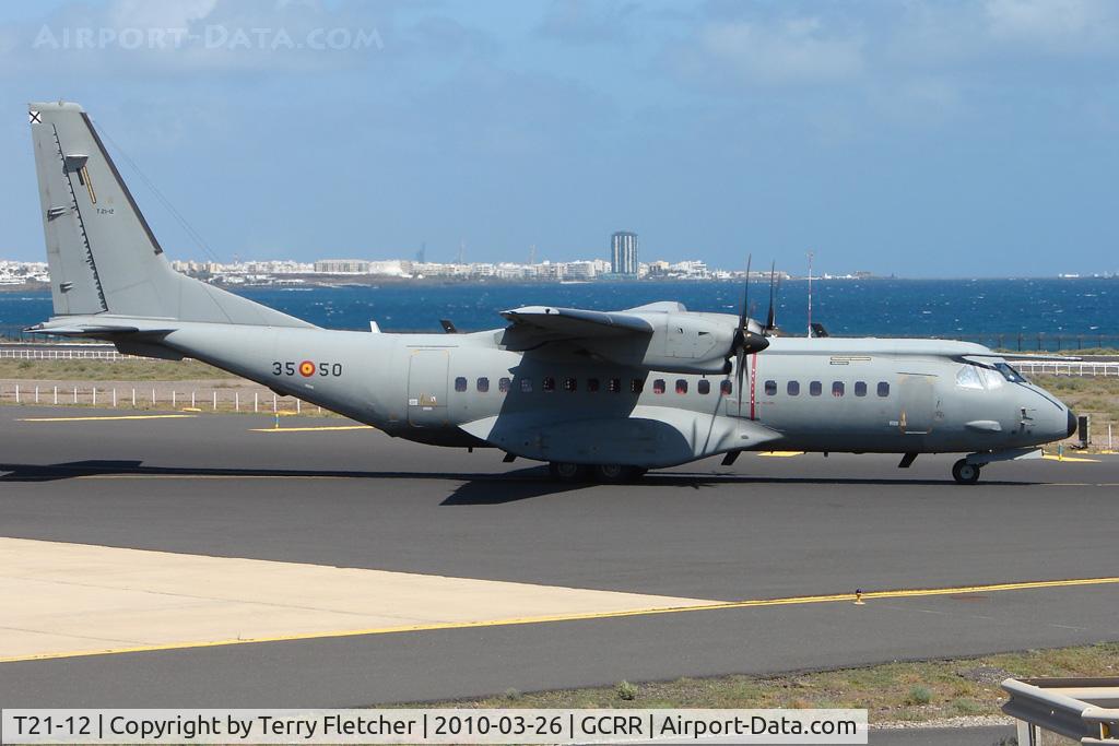 T21-12, 2008 CASA C-295M C/N EA03-12-045, Casa 295M at Arrecife , Lanzarote in March 2010