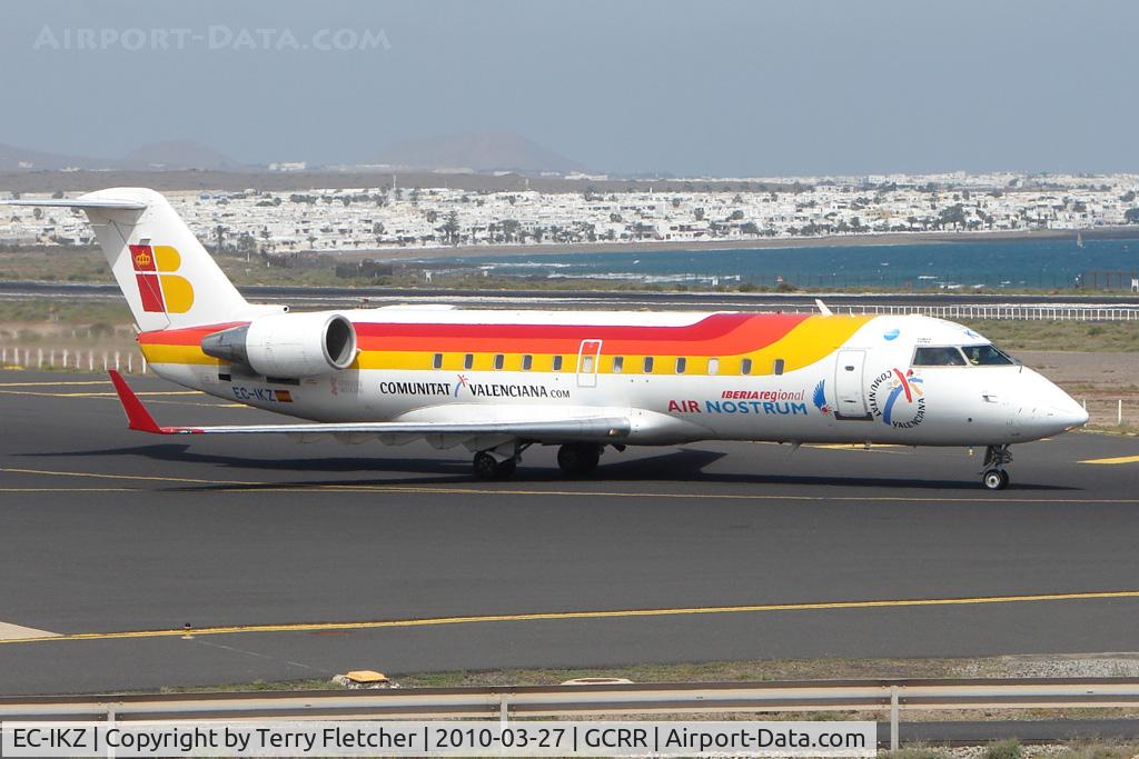 EC-IKZ, 2002 Bombardier CRJ-200ER (CL-600-2B19) C/N 7732, Air Nostrum CLRJ at Arrecife , Lanzarote in March 2010