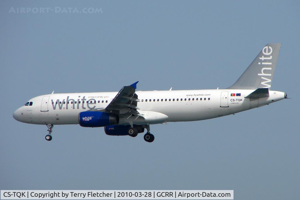 CS-TQK, 2004 Airbus A320-232 C/N 2204, White A320 at Arrecife , Lanzarote in March 2010