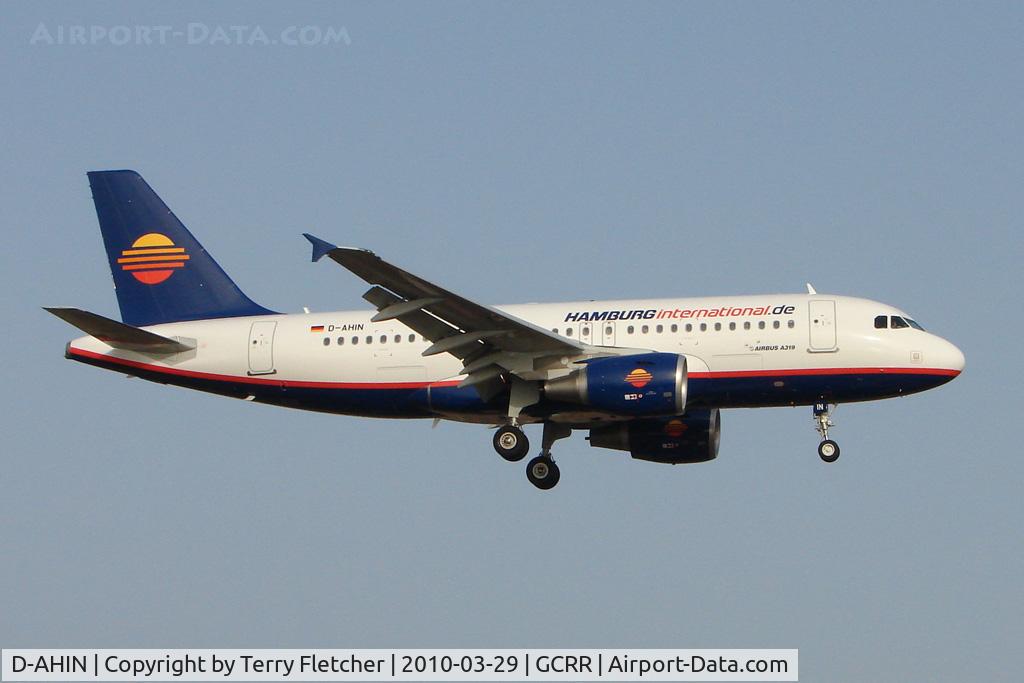 D-AHIN, 2009 Airbus A319-112 C/N 3853, Hamburg International A319 at Arrecife , Lanzarote in March 2010