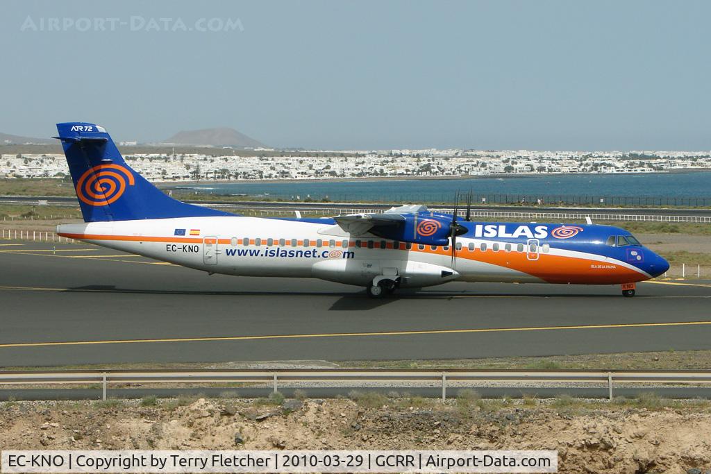EC-KNO, 2008 ATR 72-212A C/N 770, Islas ATR 72 at Arrecife , Lanzarote in March 2010