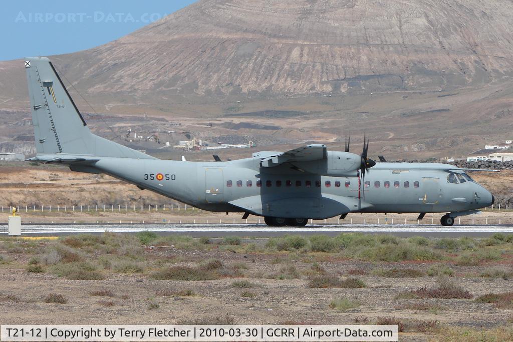 T21-12, 2008 CASA C-295M C/N EA03-12-045, Casa 295M at Arrecife , Lanzarote in March 2010