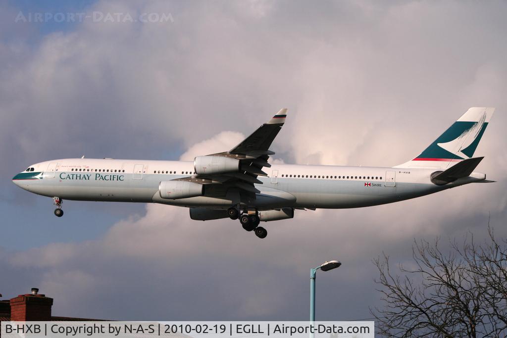 B-HXB, 1996 Airbus A340-313 C/N 137, Arriving 27L