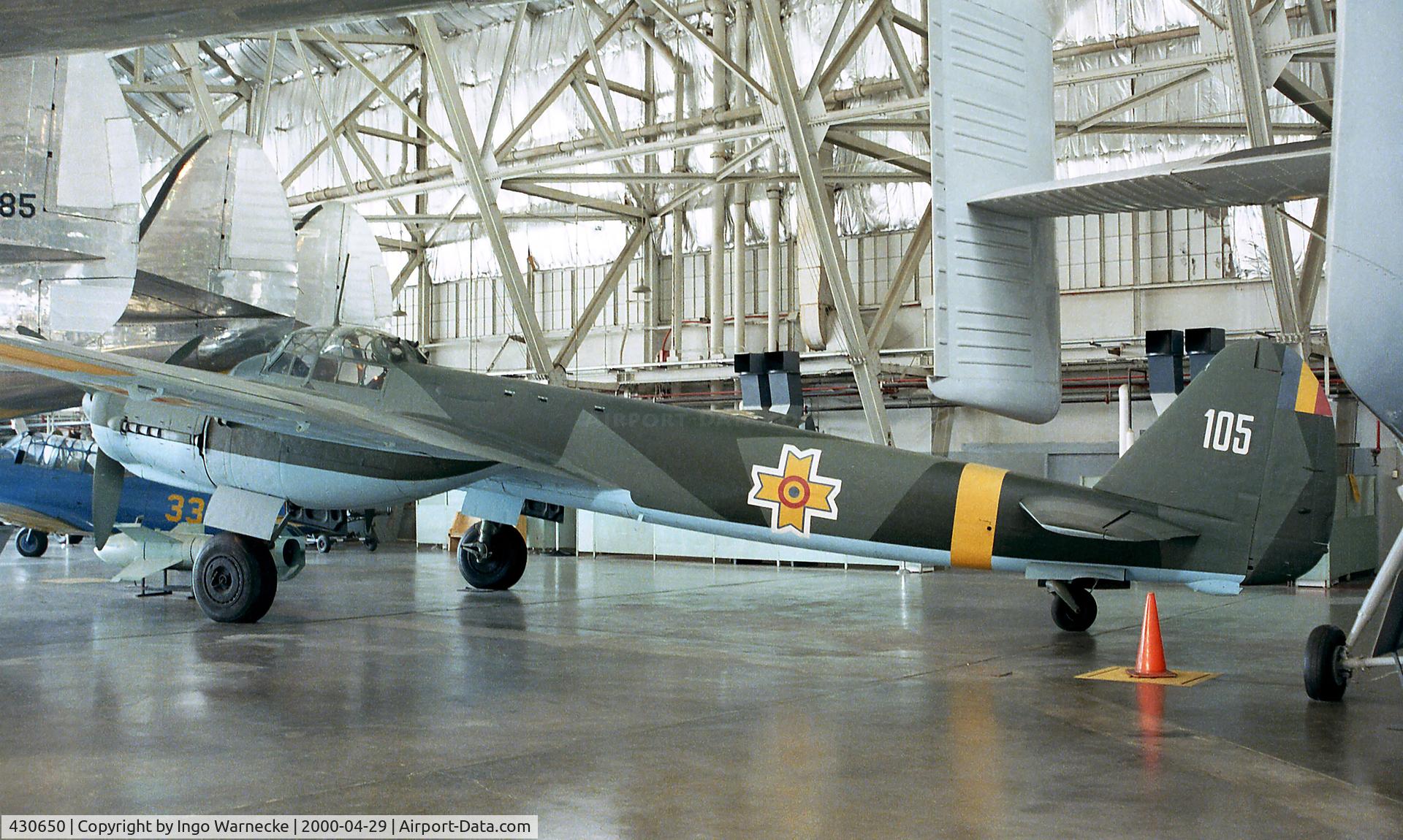430650, 1943 Junkers Ju-88D-1/Trop C/N HK595, Junkers Ju 88D-1 Trop of the Rumanian Air Force at the USAF Museum, Dayton OH
