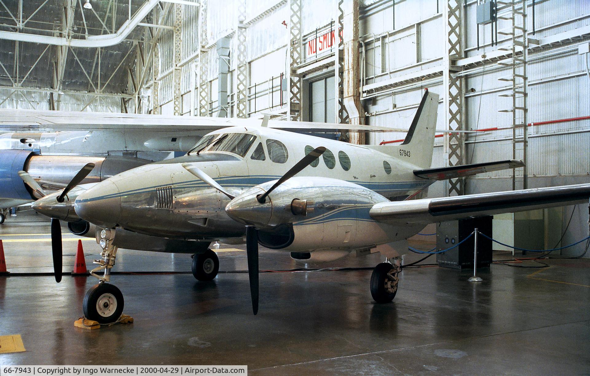 66-7943, 1966 Beech VC-6A King Air C/N LJ.91, Beechcraft VC-6A King Air of the USAF at the USAF Museum, Dayton OH