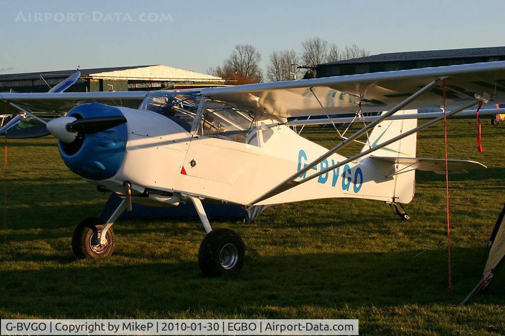 G-BVGO, 1996 Denney Kitfox 4-1200 Speedster C/N PFA 172A-12362, Icicle 2010 visitor.