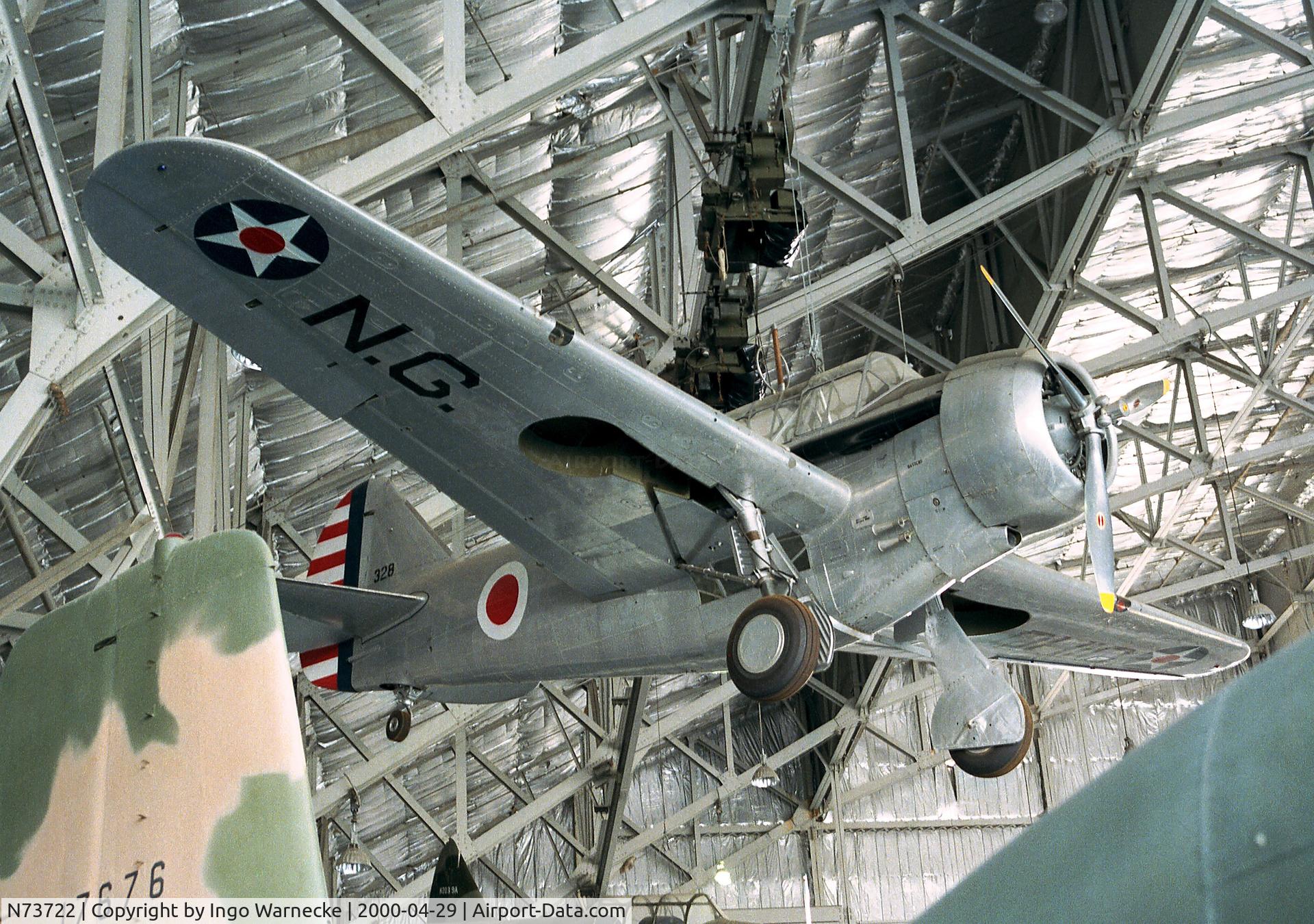 N73722, 1939 North American O-47B C/N 51-1025, North American O-47B of the USAAF at the USAF Museum, Dayton OH