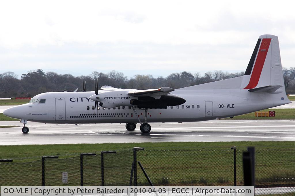 OO-VLE, 1988 Fokker 50 C/N 20132, Cityjet Fokker F-50