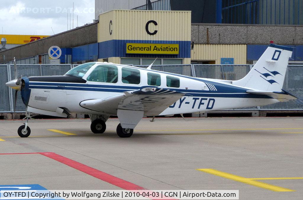 OY-TFD, 1996 Raytheon Aircraft Company A36 Bonanza Bonanza C/N E-3013, visitor