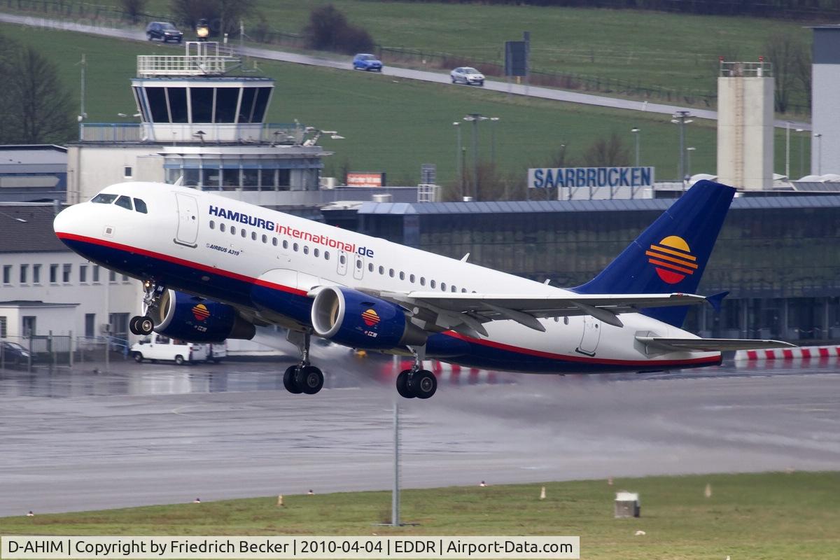 D-AHIM, 2009 Airbus A319-112 C/N 3818, western departure route out of EDDR
