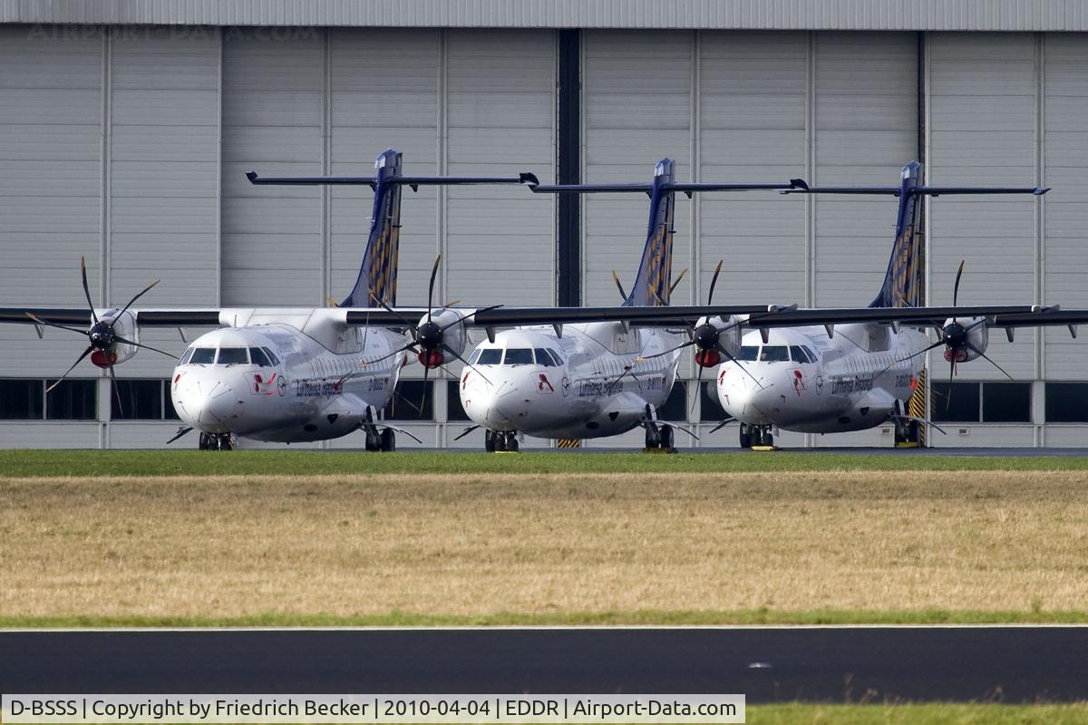 D-BSSS, 1999 ATR 42-500 C/N 602, several Contact Air ATR42-500 stored at EDDR