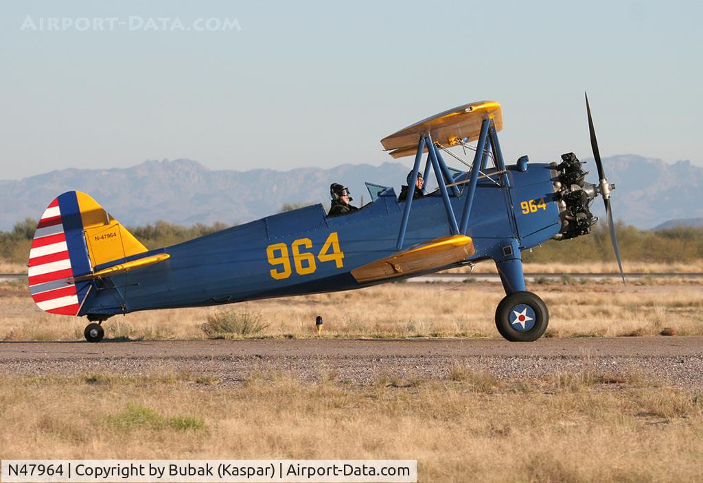 N47964, 1943 Boeing B75N1 C/N 75-7540, Coolidge, 2008