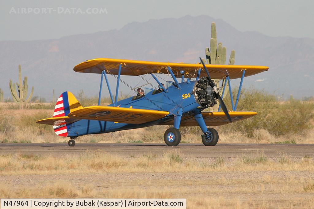 N47964, 1943 Boeing B75N1 C/N 75-7540, Coolidge, 2008