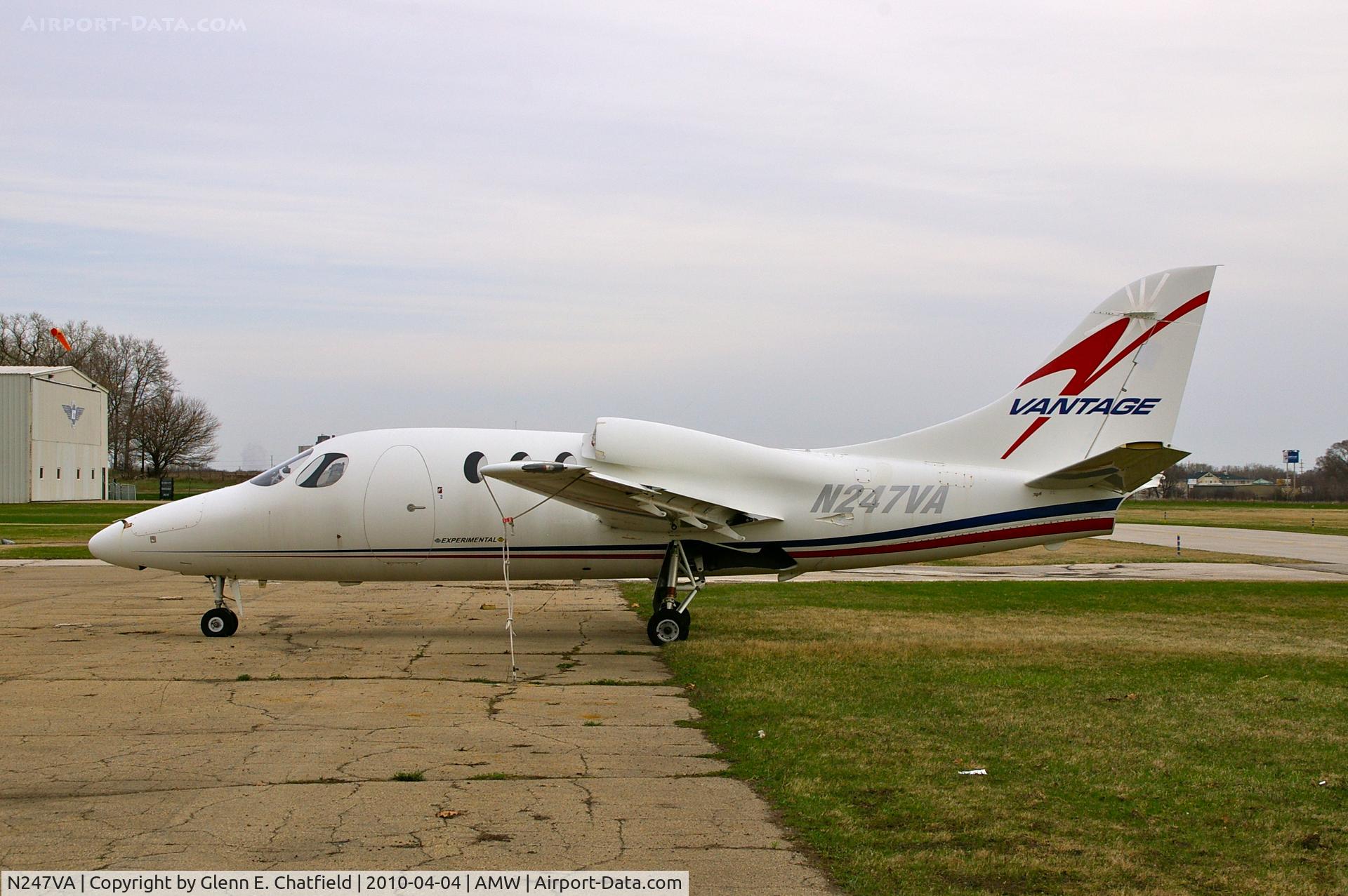N247VA, 1996 Scaled Composites 247 VisionAire Vantage C/N 001, Has seen better days.