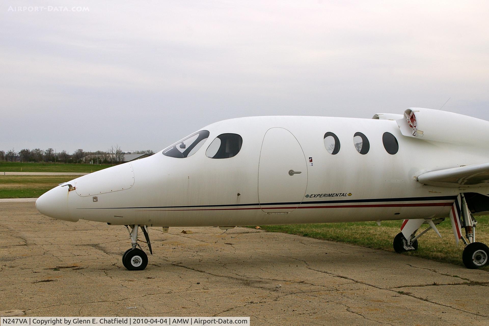 N247VA, 1996 Scaled Composites 247 VisionAire Vantage C/N 001, Has seen better days.