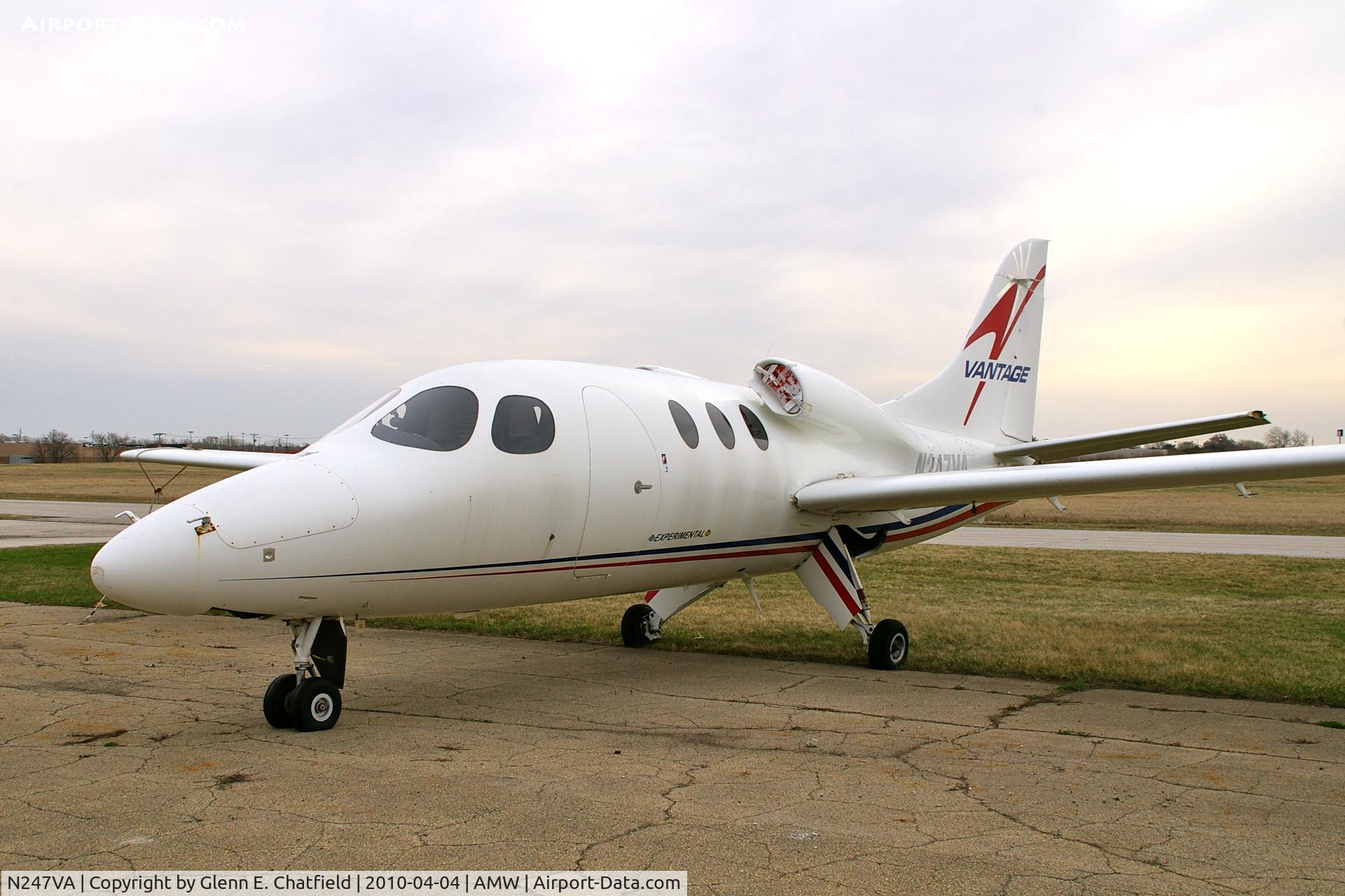 N247VA, 1996 Scaled Composites 247 VisionAire Vantage C/N 001, Has seen better days.