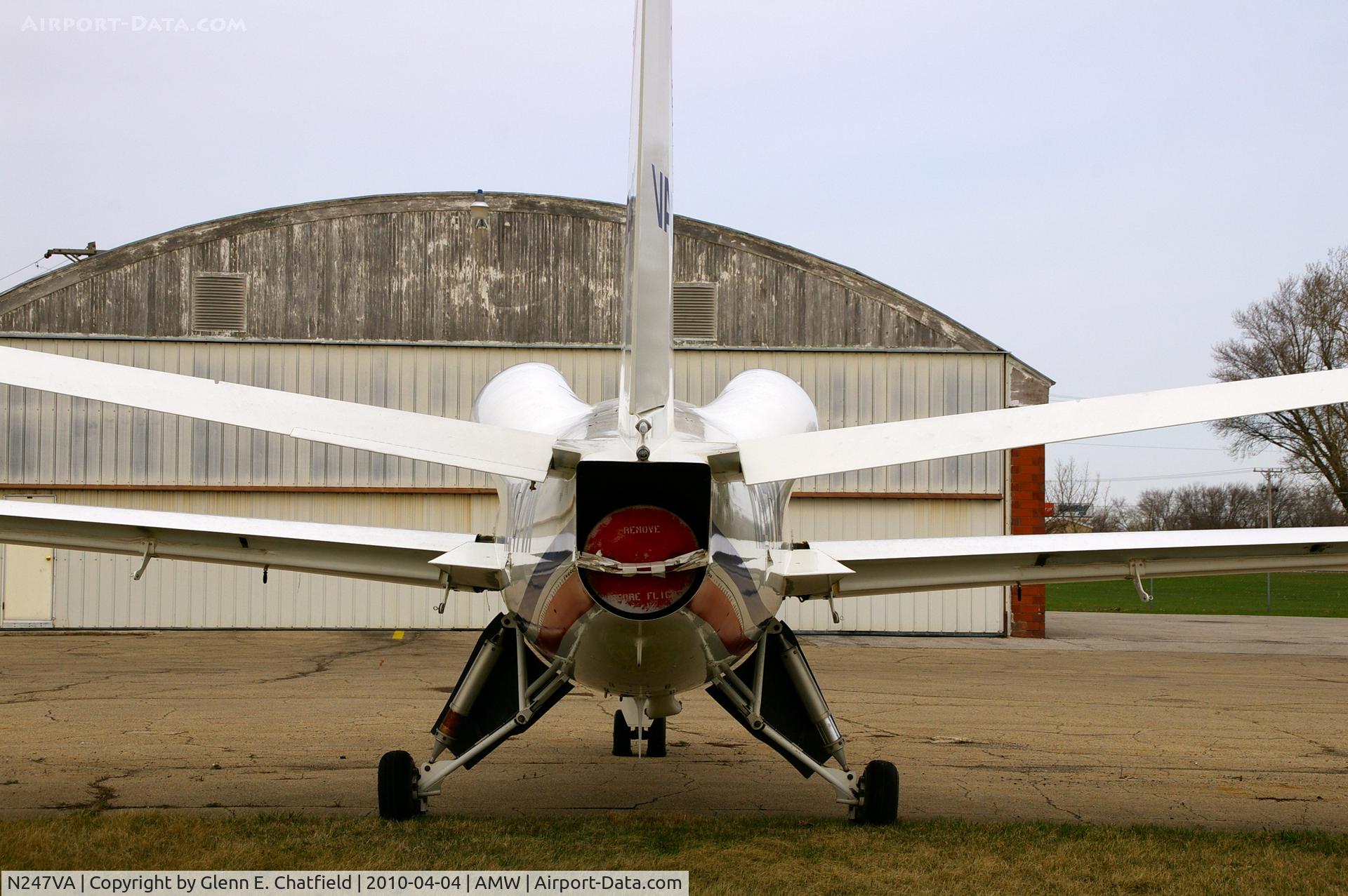 N247VA, 1996 Scaled Composites 247 VisionAire Vantage C/N 001, Has seen better days.