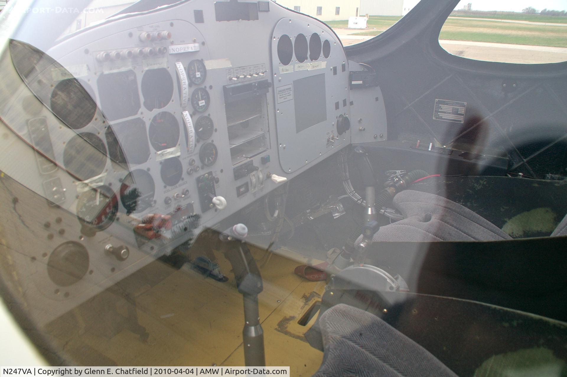 N247VA, 1996 Scaled Composites 247 VisionAire Vantage C/N 001, Panel pretty much gutted