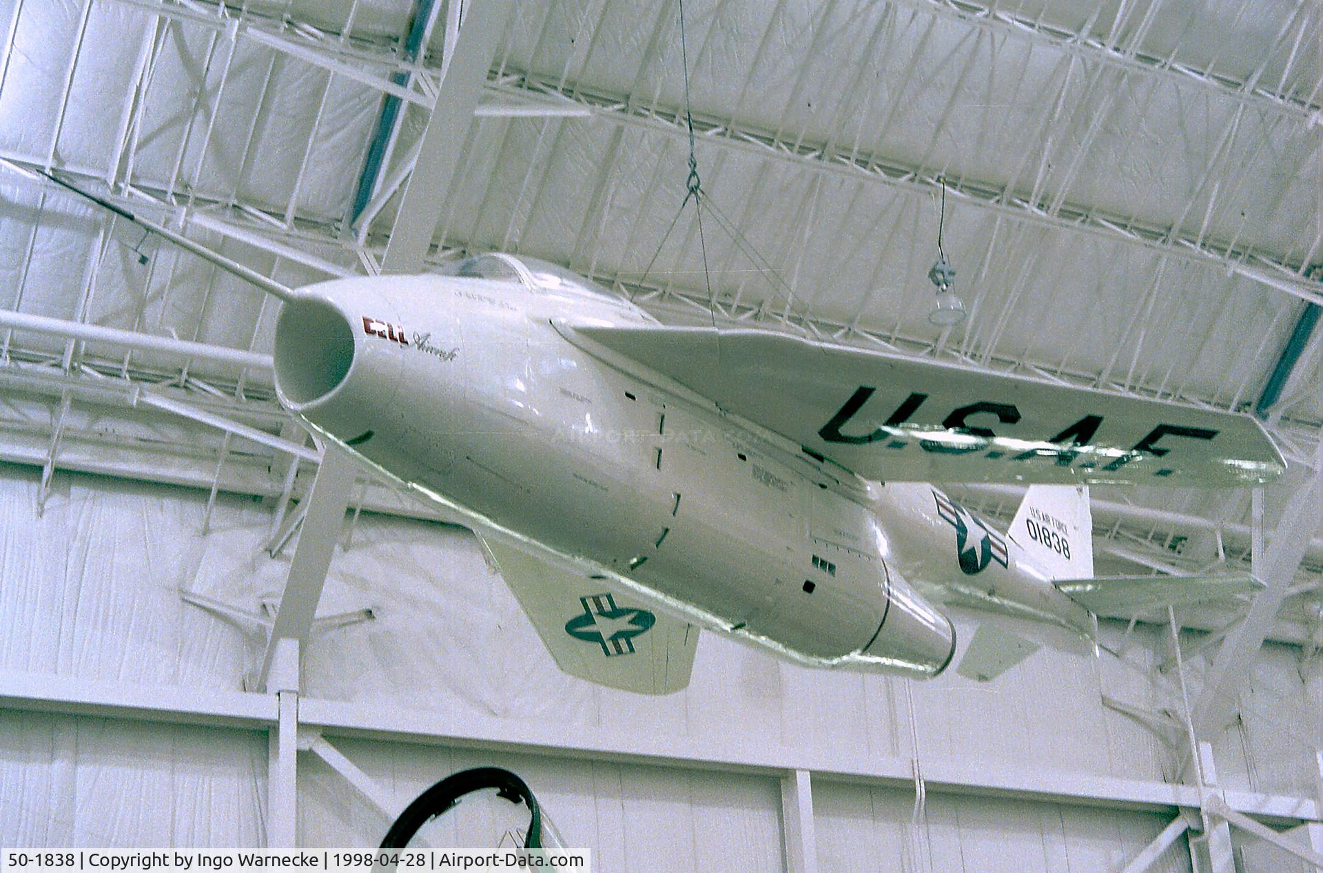 50-1838, 1950 Bell X-5 C/N Not found 50-1838, Bell X-5 at the USAF Museum, Dayton OH