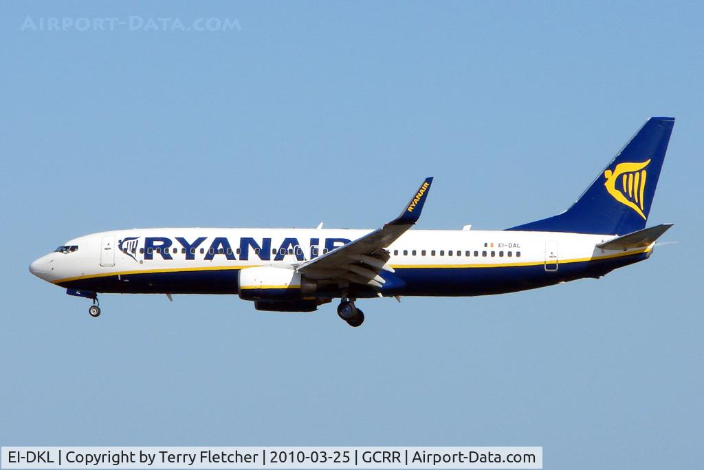 EI-DKL, 1997 Boeing 757-231 C/N 28482, Ryanair B737 at Arrecife , Lanzarote in March 2010