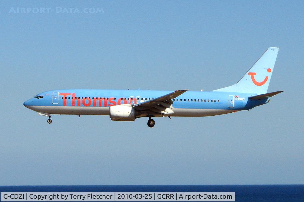 G-CDZI, 2000 Boeing 737-804 C/N 28229, Thomson B737 at Arrecife , Lanzarote in March 2010