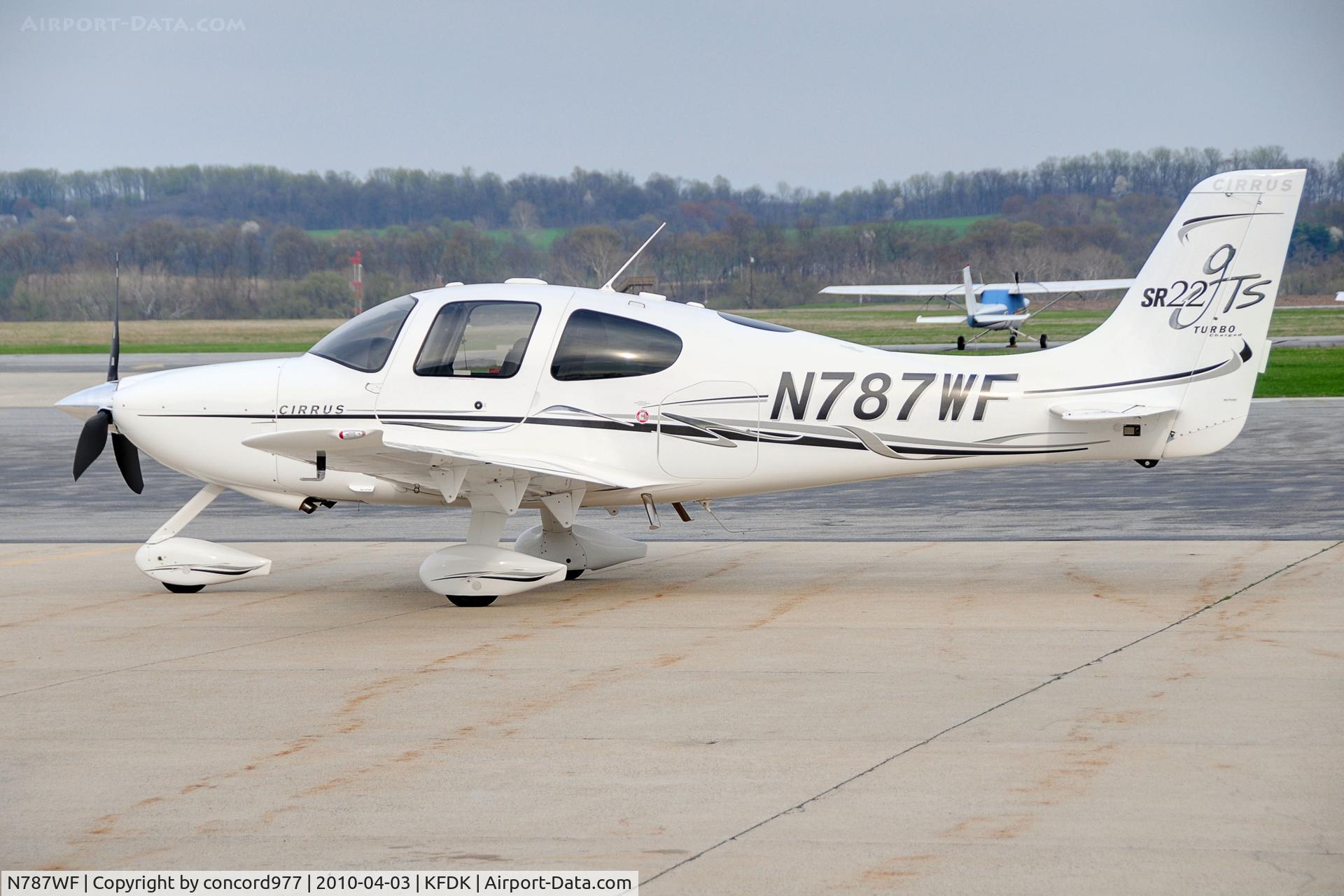 N787WF, 2006 Cirrus SR22 GTS Turbo C/N 2178, Seen at KFDK on 4/3/2010.