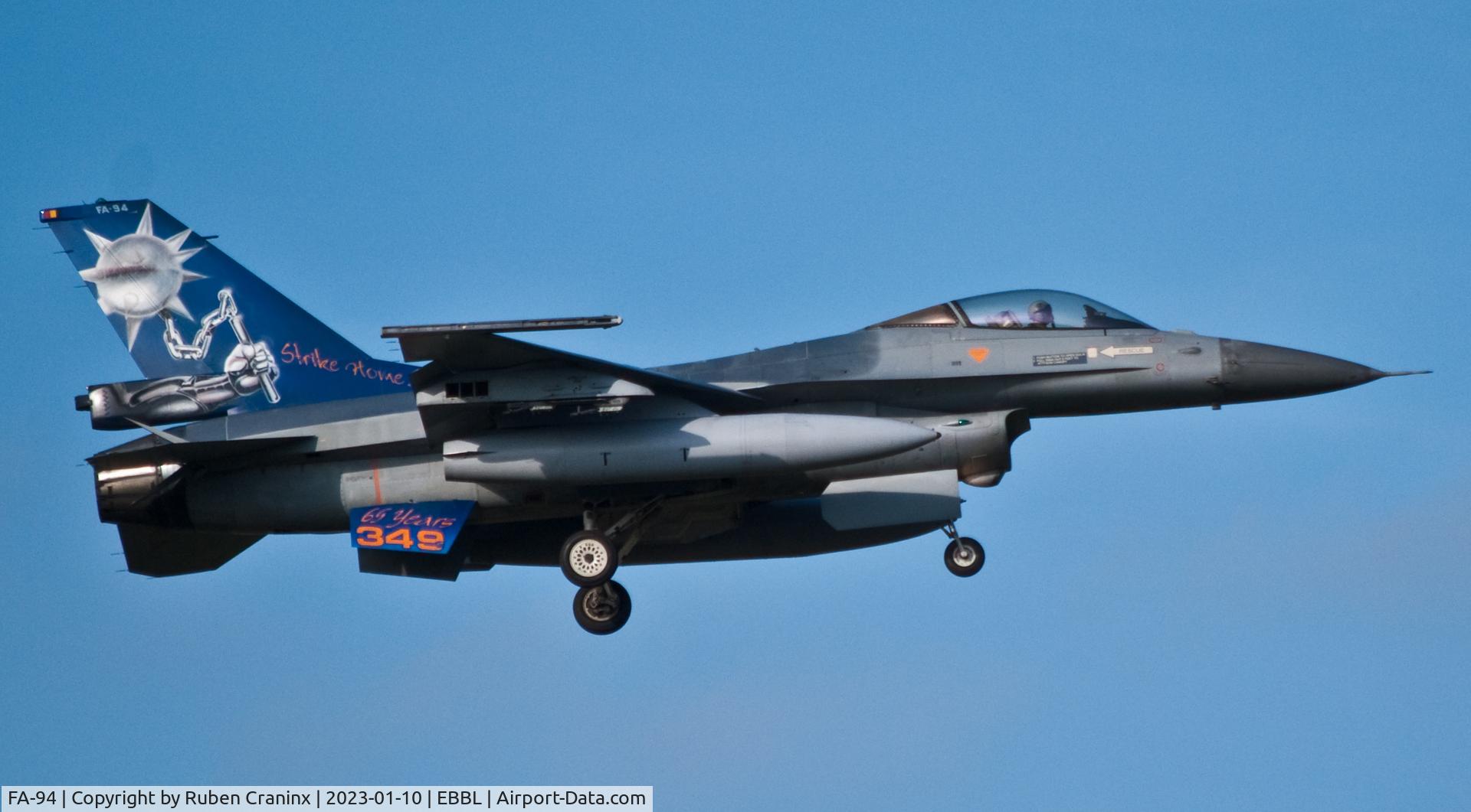 FA-94, SABCA F-16AM Fighting Falcon C/N 6H-94, Fa-94