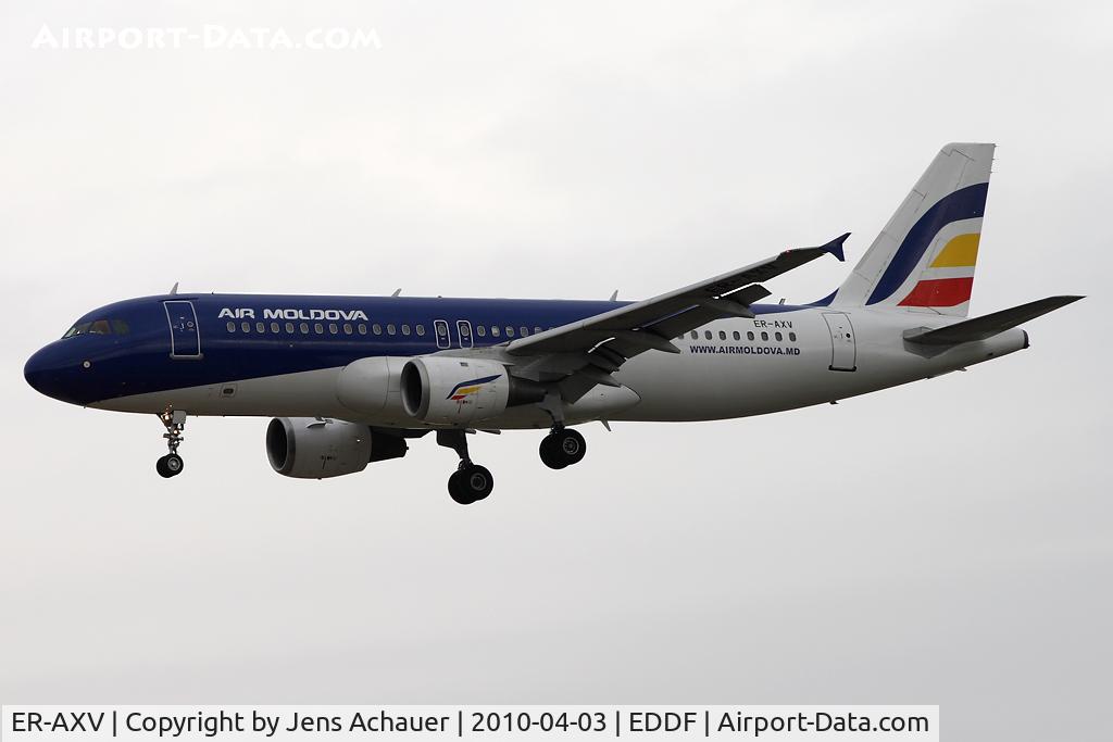 ER-AXV, 1996 Airbus A320-211 C/N 622, Short Final on rwy 25L