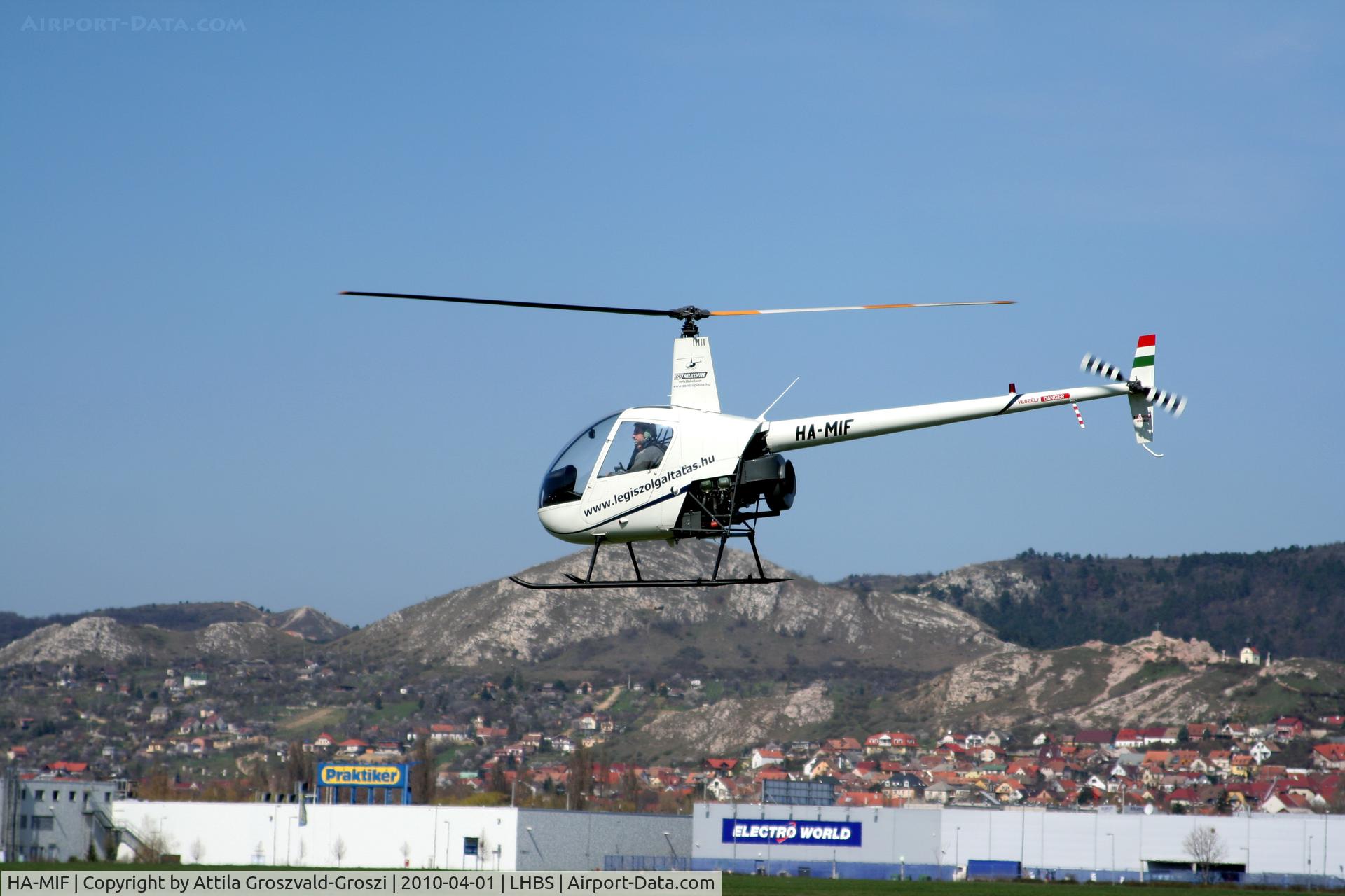 HA-MIF, 1991 Robinson R22 Beta C/N 1872, Budaörs-Airport, Hungary