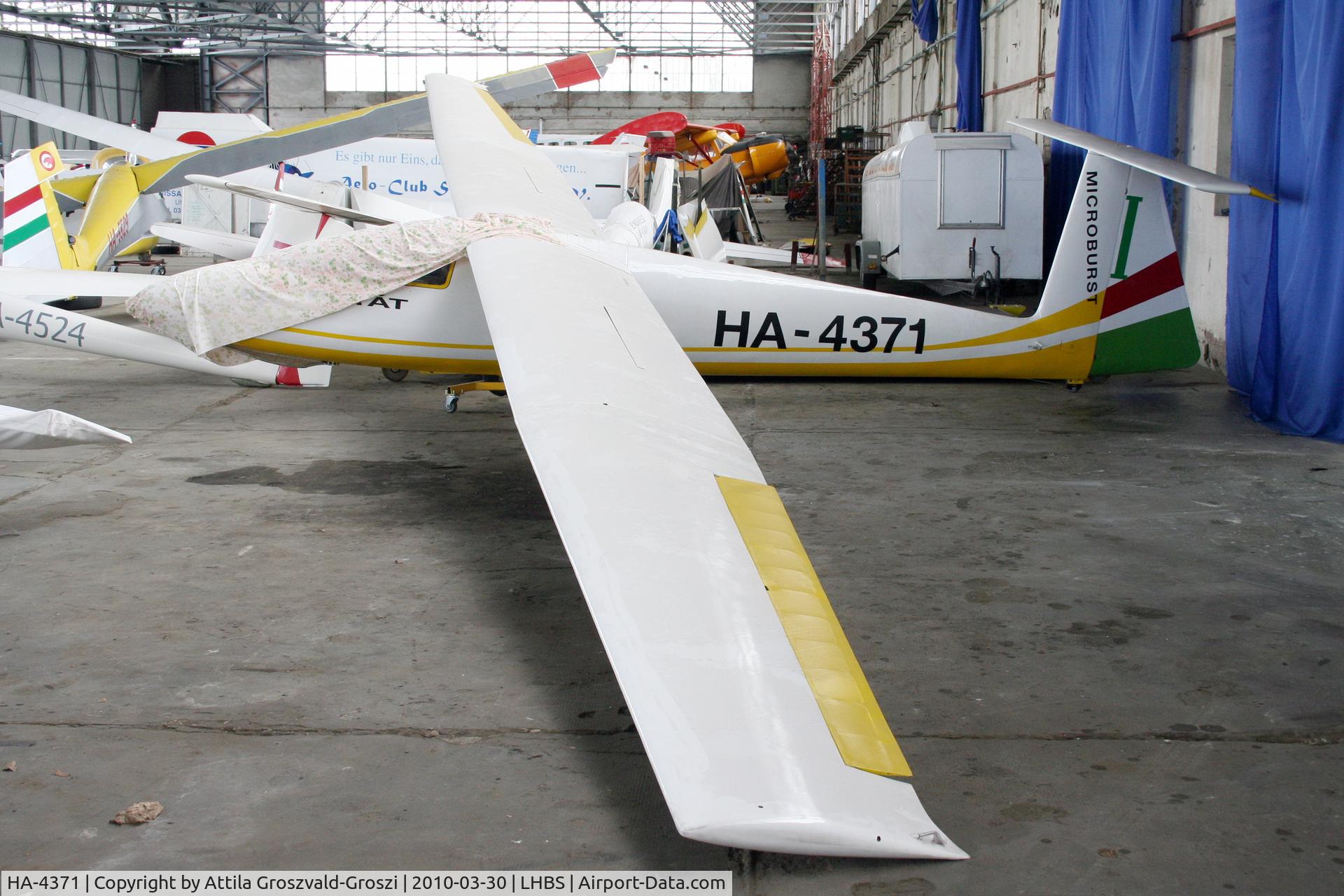 HA-4371, 1977 PZL-Bielsko SZD-30 Pirat C/N S-08.24, Budaörs-Airport, Hungary - Hangar
