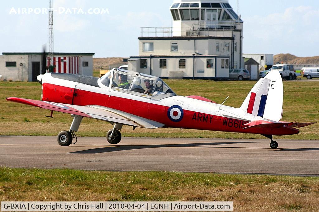 G-BXIA, 1950 De Havilland DHC-1 Chipmunk T.10 C/N C1/0056, wearing its former Army Air Corps ID WB615