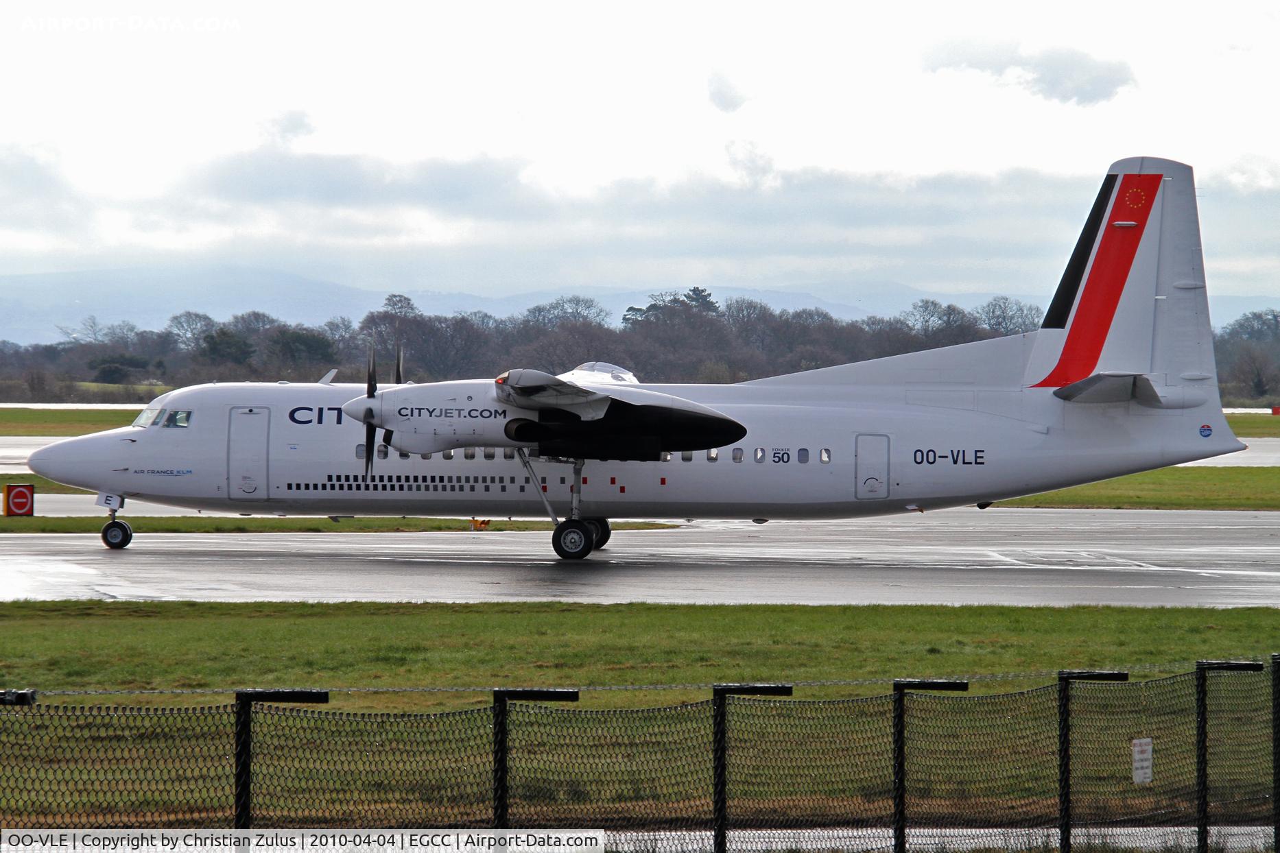 OO-VLE, 1988 Fokker 50 C/N 20132, CityJet