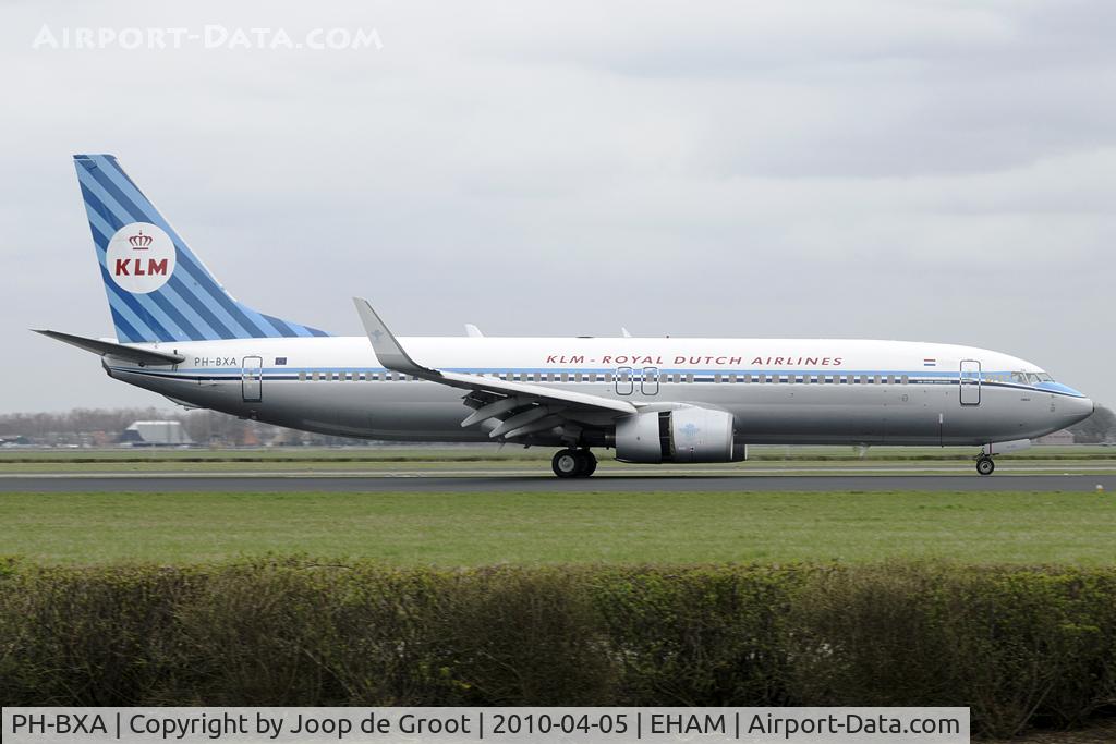 PH-BXA, 1998 Boeing 737-8K2 C/N 29131, Retro colors for 90 years KLM