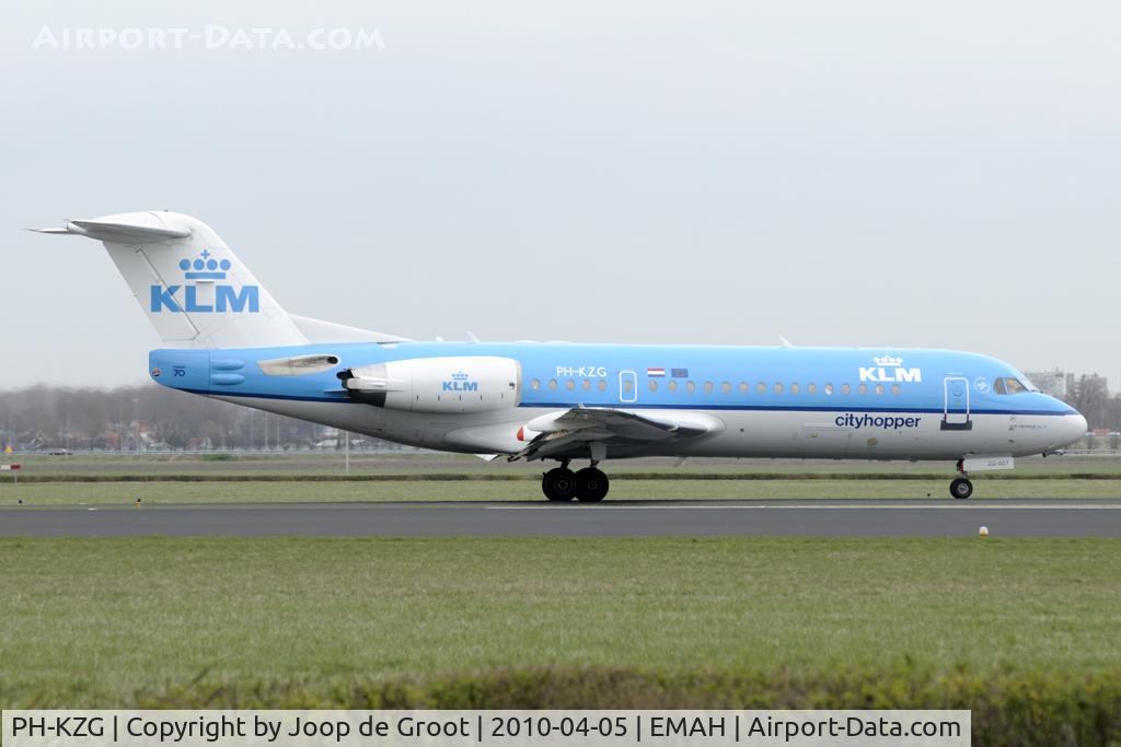 PH-KZG, 1996 Fokker 70 (F-28-0070) C/N 11578, Cityhopper back home