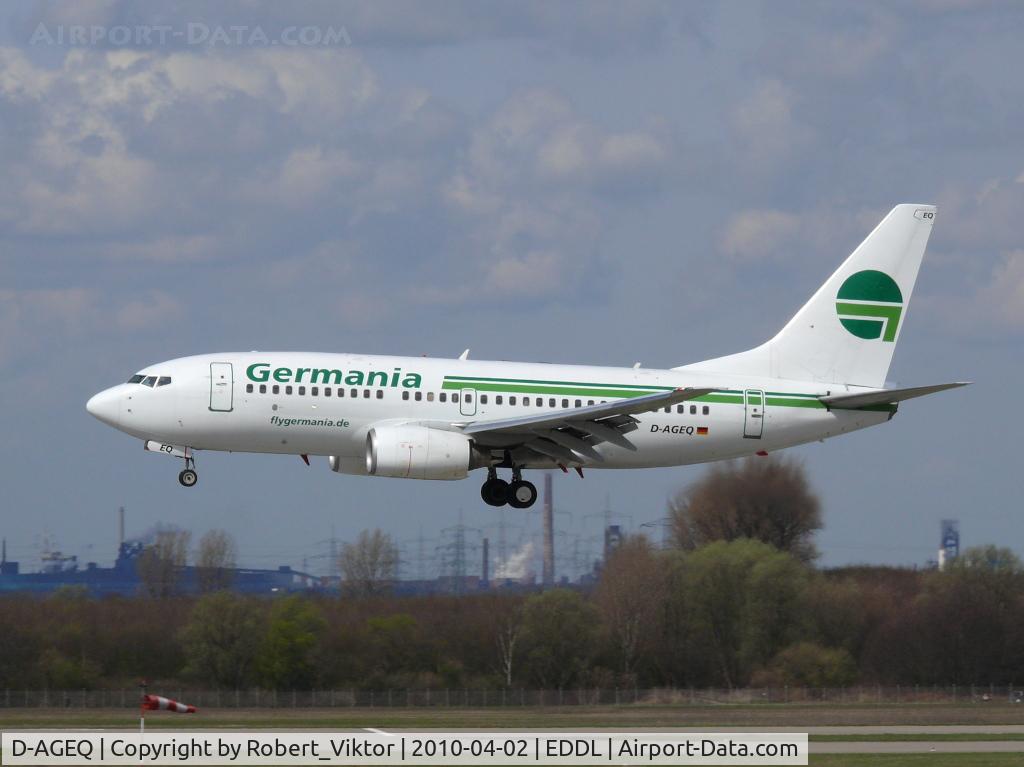 D-AGEQ, 1998 Boeing 737-75B C/N 28103, Germania; Boeing 737-75B.