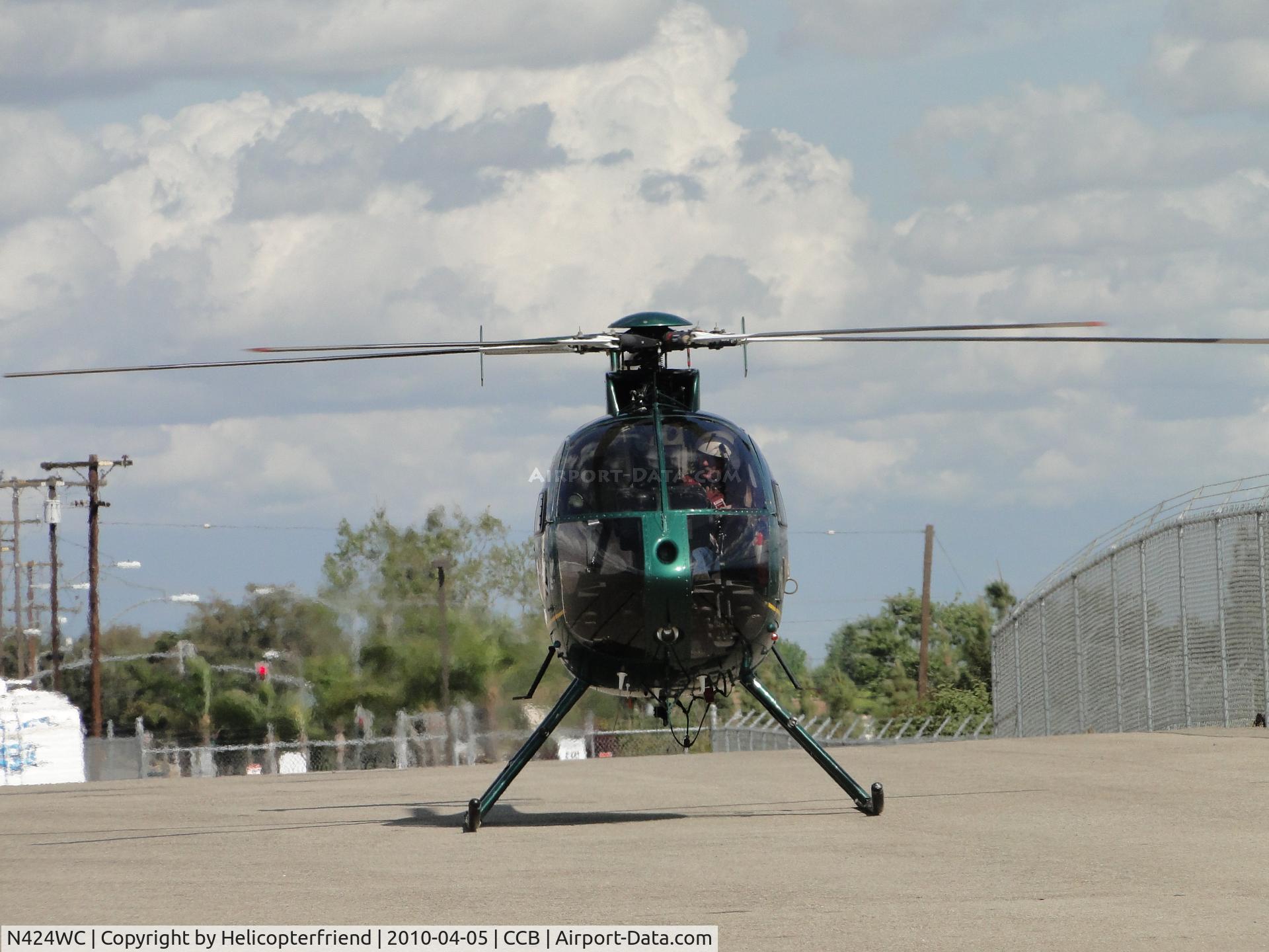 N424WC, 1988 McDonnell Douglas 500-E C/N 0311E, Cooling down