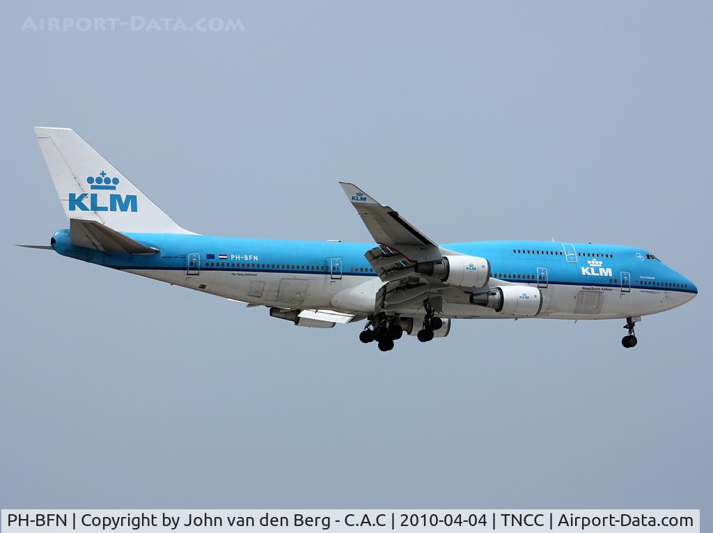 PH-BFN, 1993 Boeing 747-406BC C/N 26372, KLM Boeing 747-406  PH-BFH (26372/969) @ TNCC / CUR