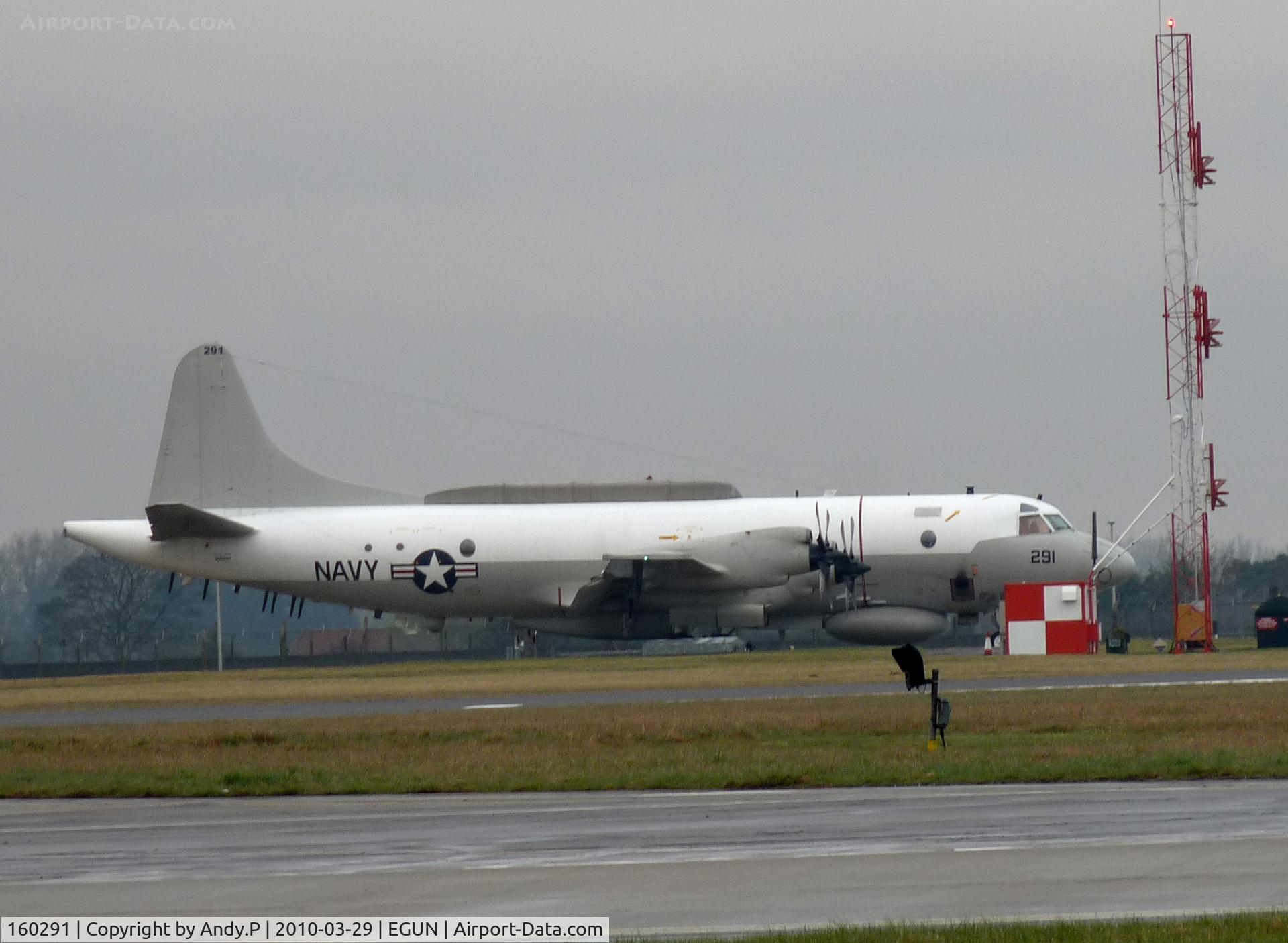 160291, 1977 Lockheed EP-3E Aries II C/N 285A-5654, Visiting Mildenhall