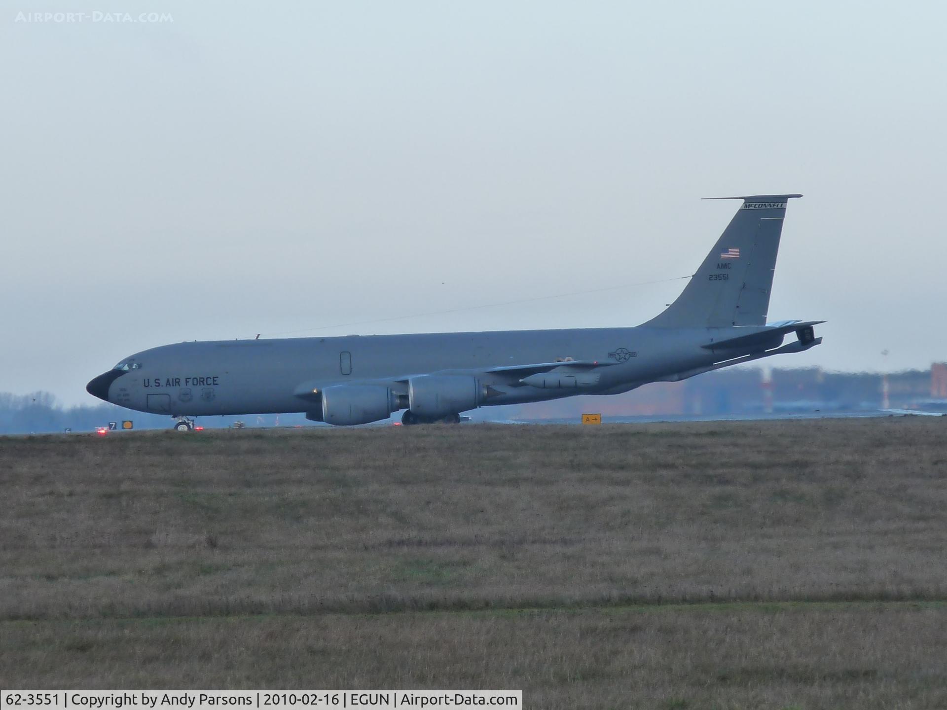 62-3551, 1962 Boeing KC-135R Stratotanker C/N 18534, Visiting Mildenhall