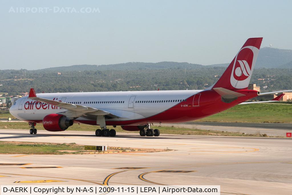 D-AERK, 1996 Airbus A330-322 C/N 120, Arriving to drop off some sun seekers