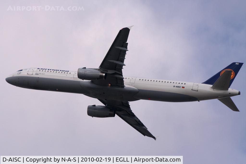 D-AISC, 1999 Airbus A321-231 C/N 1161, Departing 27L