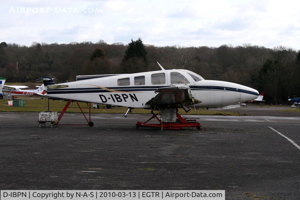 D-IBPN, 1982 Beech 58P Baron Baron C/N TJ-424, Looking sad after the landing accident