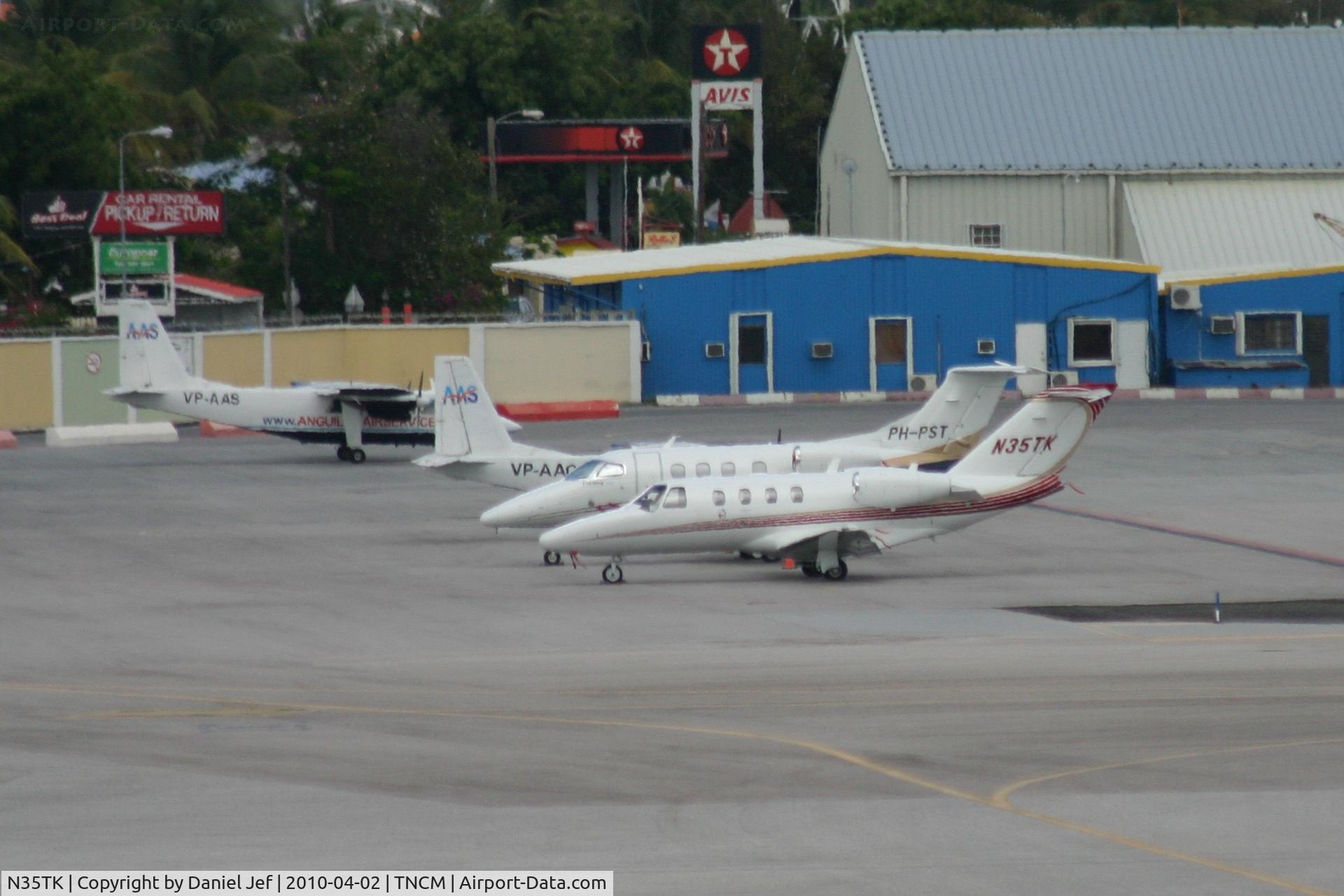 N35TK, 2006 Cessna 525 CitationJet CJ1+ C/N 525-0610, N35TK park at the Charlie ramp