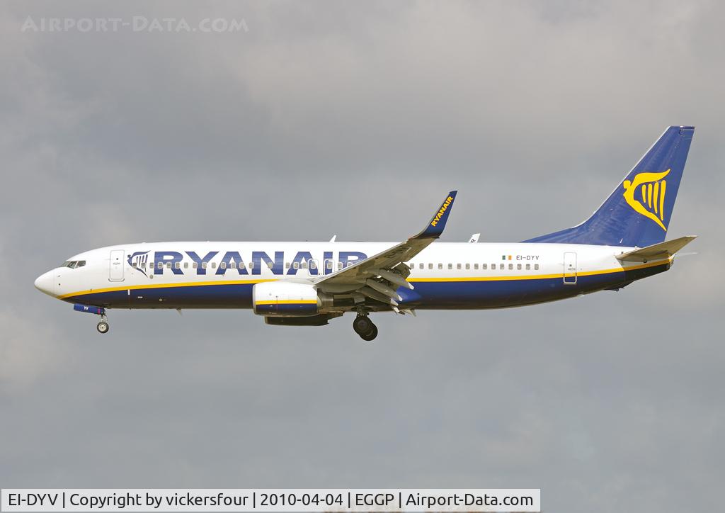 EI-DYV, 2008 Boeing 737-8AS C/N 37512, Ryanair