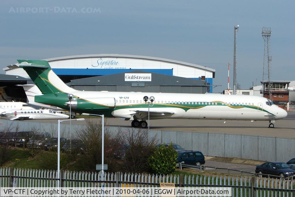 VP-CTF, 1989 McDonnell Douglas MD-87 (DC-9-87) C/N 49777, Corporate MD-87 at London Luton